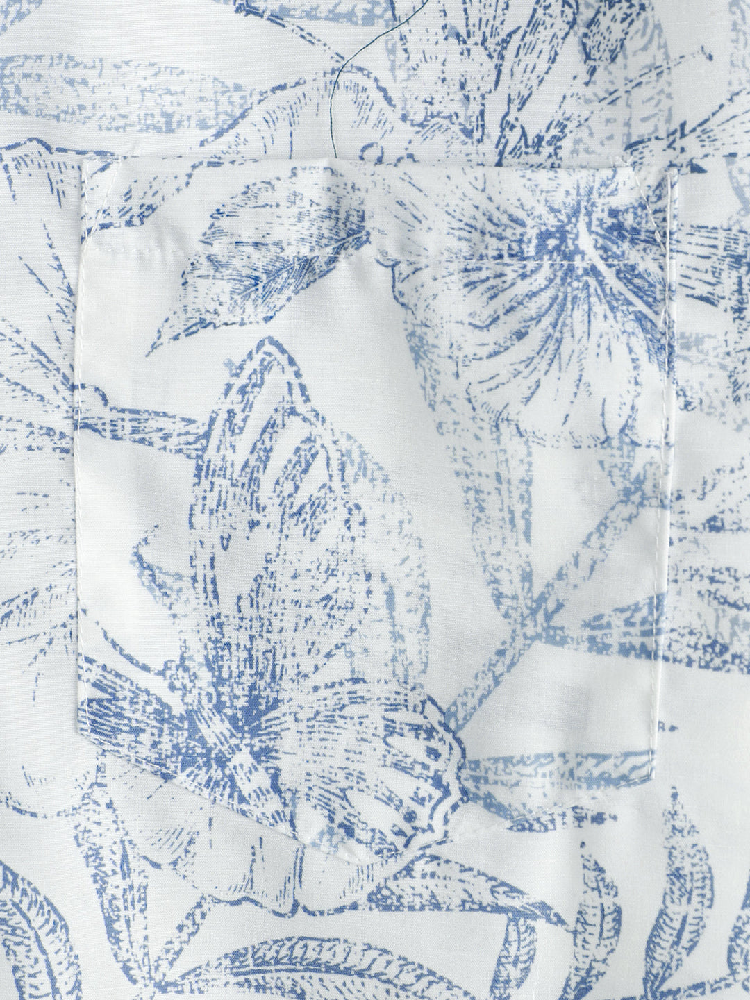 Chemise hawaïenne blanche à manches courtes à imprimé floral rétro pour homme