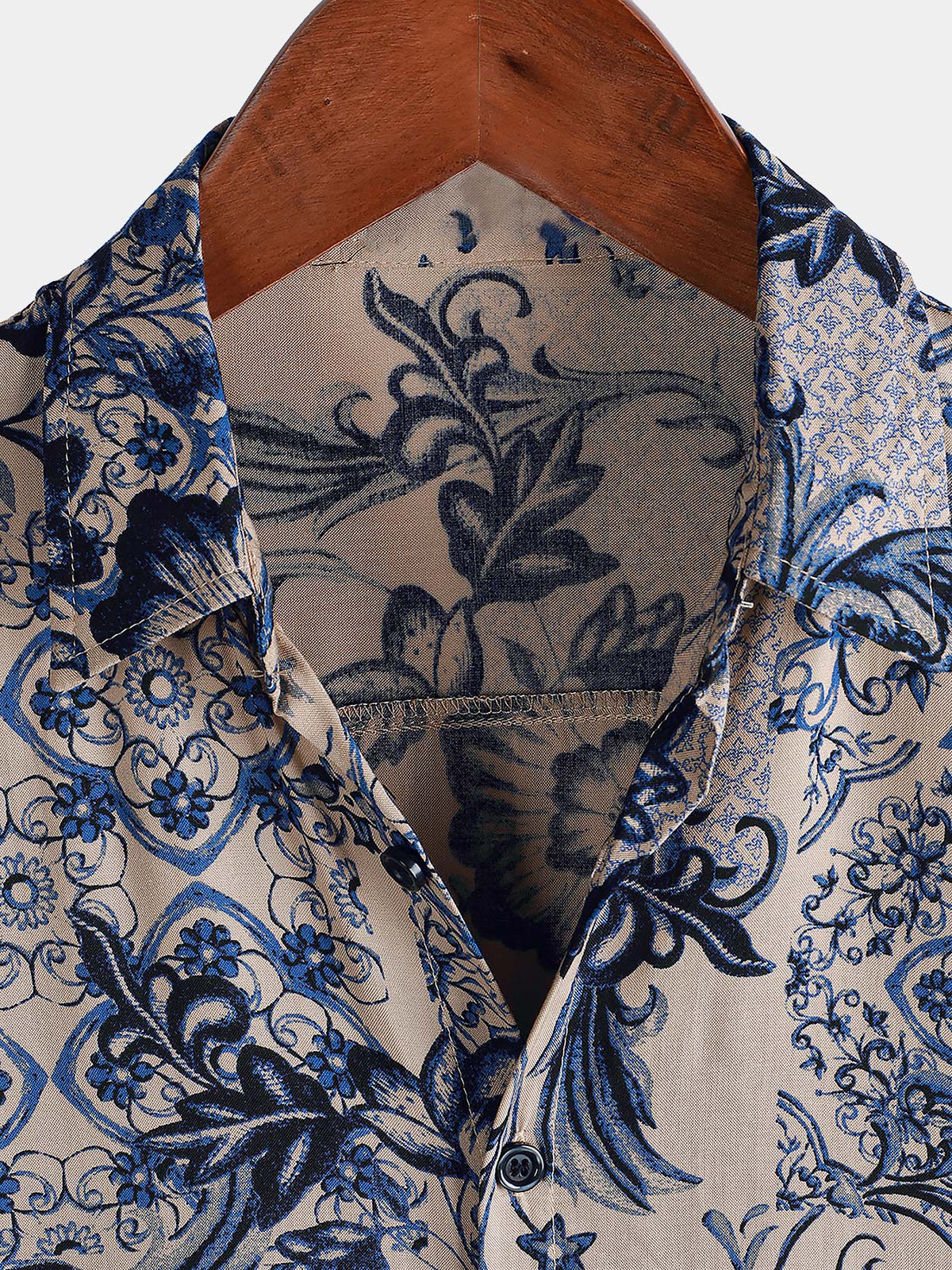 Chemise hawaïenne à manches courtes pour homme, motif floral, idéale pour la plage ou l'été