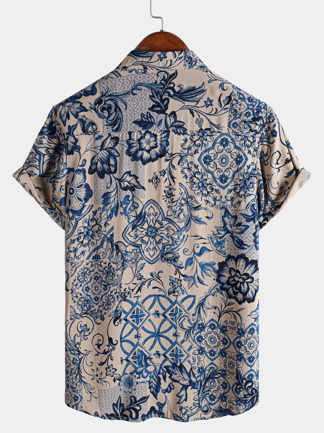 Chemise hawaïenne à manches courtes pour homme, motif floral, idéale pour la plage ou l&