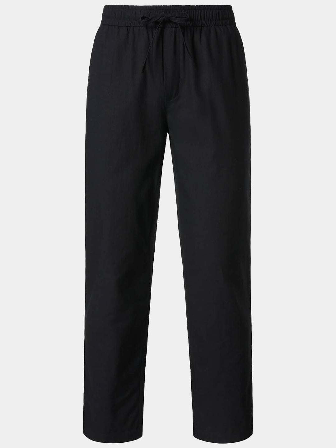 Pantalon Homme Décontracté Uni en Lin et Coton Léger Respirant
