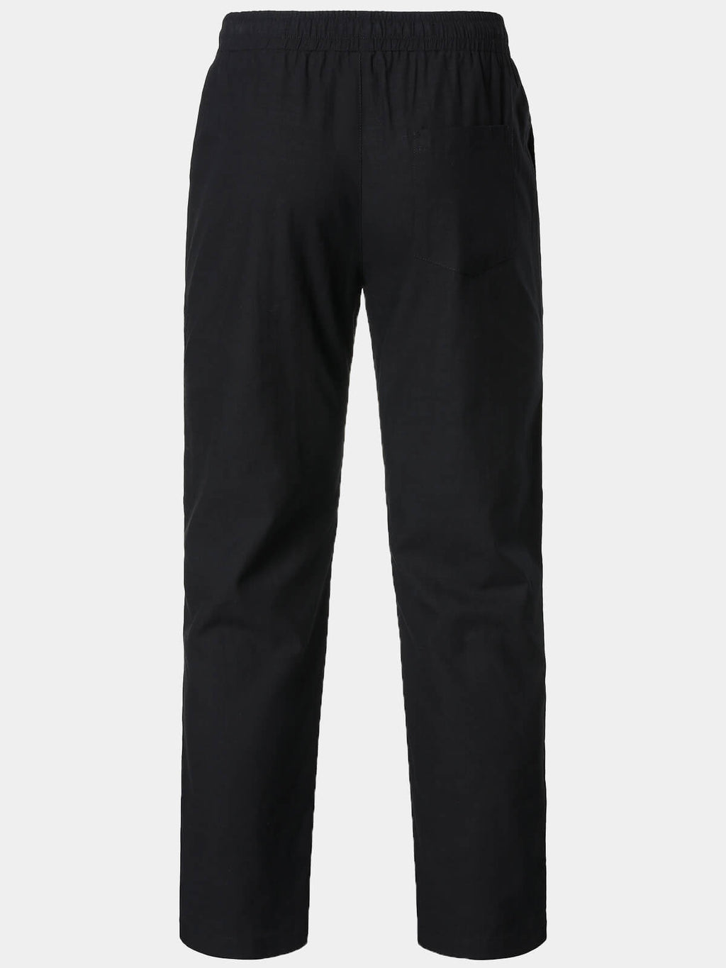 Pantalon Homme Décontracté Uni en Lin et Coton Léger Respirant
