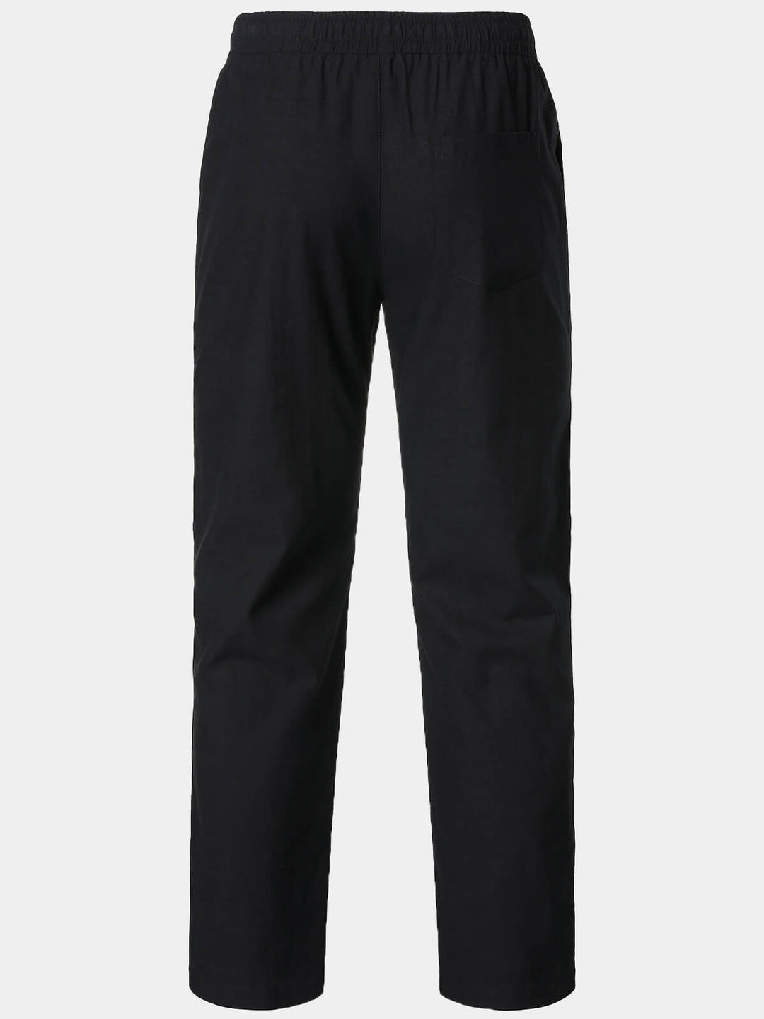 Pantalon Homme Décontracté Uni en Lin et Coton Léger Respirant