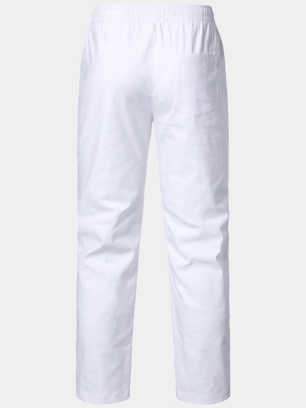 Pantalon Homme Décontracté Uni en Lin et Coton Léger Respirant