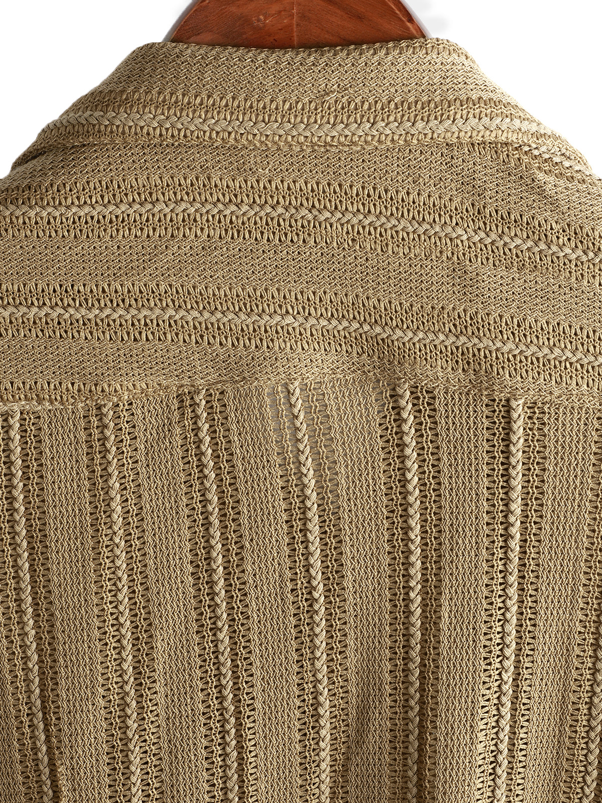 Chemise d'été en dentelle à manches courtes pour hommes, décontractée avec boutons, idéale pour la plage