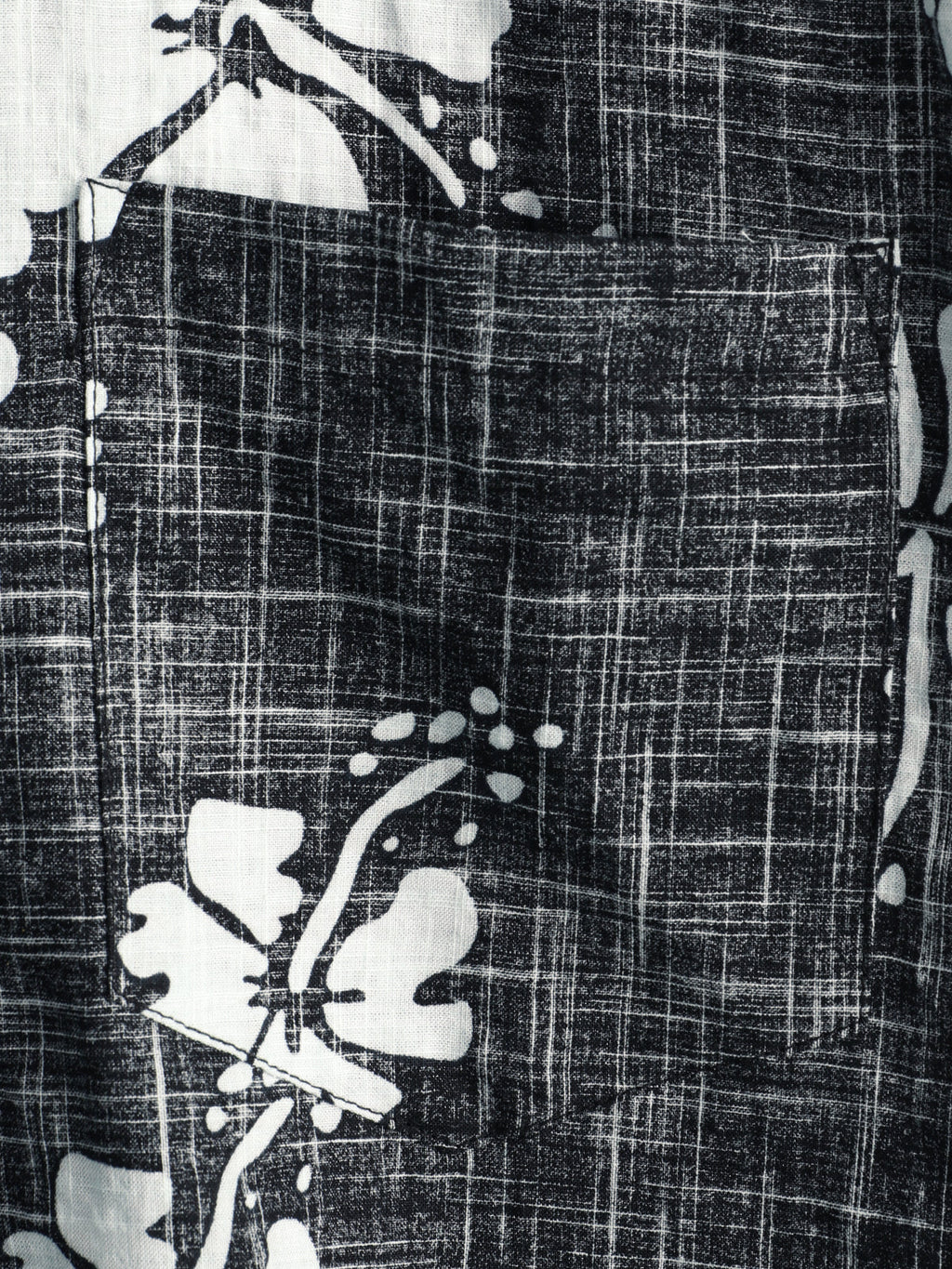 Chemise hawaïenne tropicale de plage à manches courtes vintage à fleurs noires pour hommes