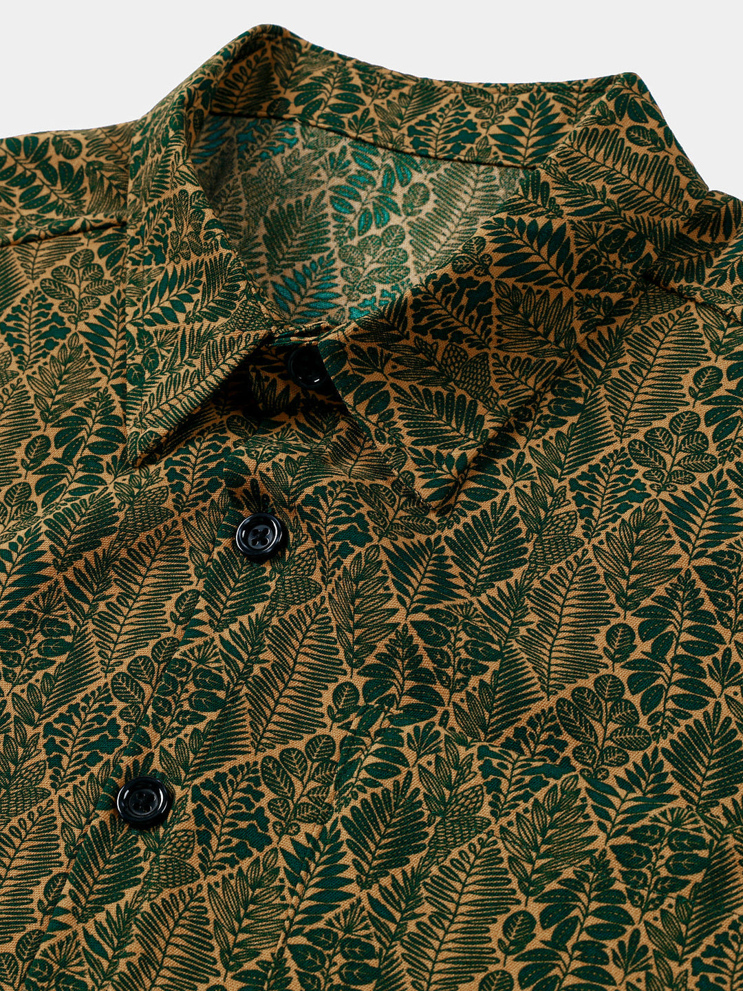 Chemise Homme d’Été Imprimé Botanique à Manches Courtes