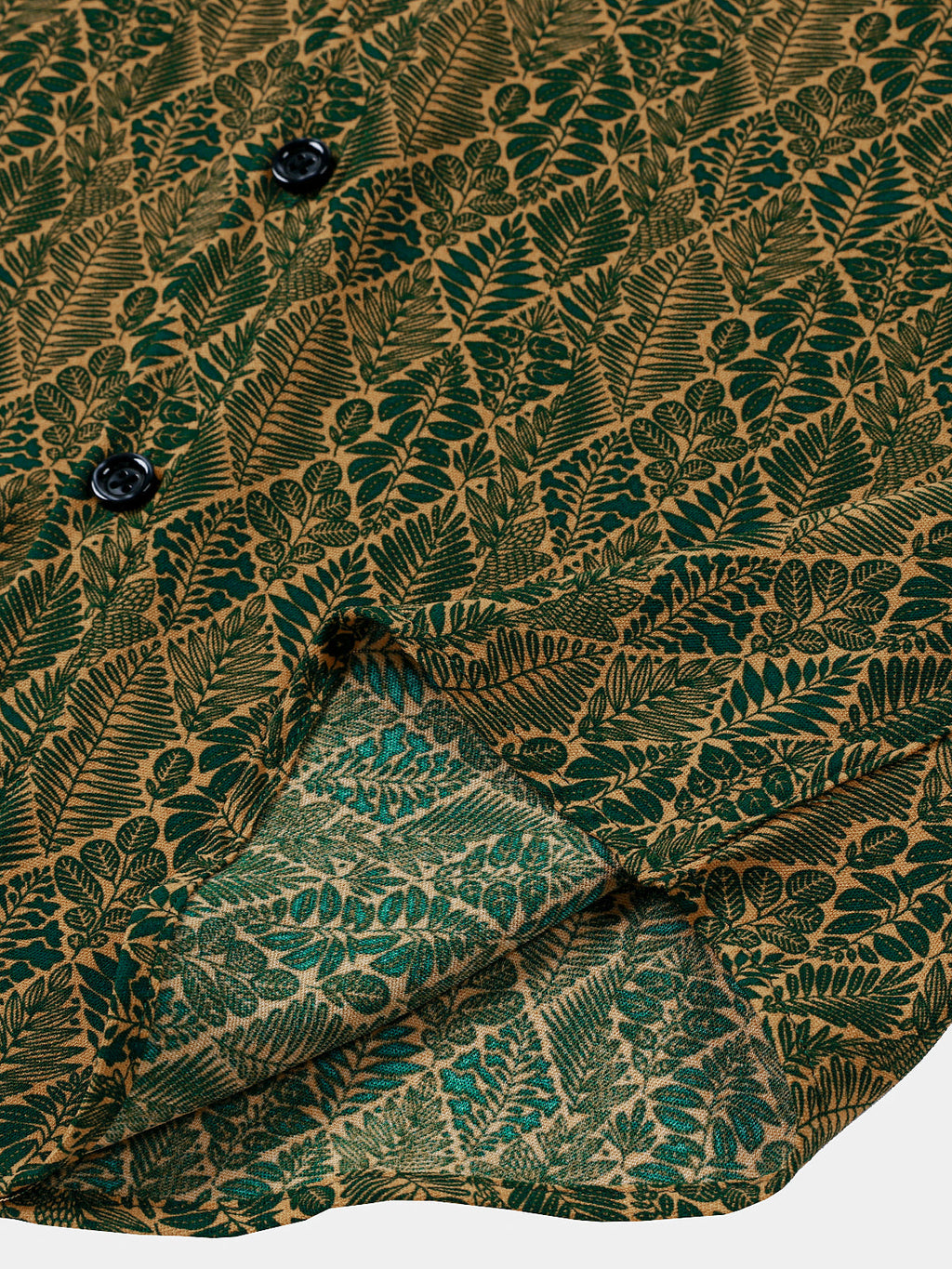 Chemise Homme d’Été Imprimé Botanique à Manches Courtes