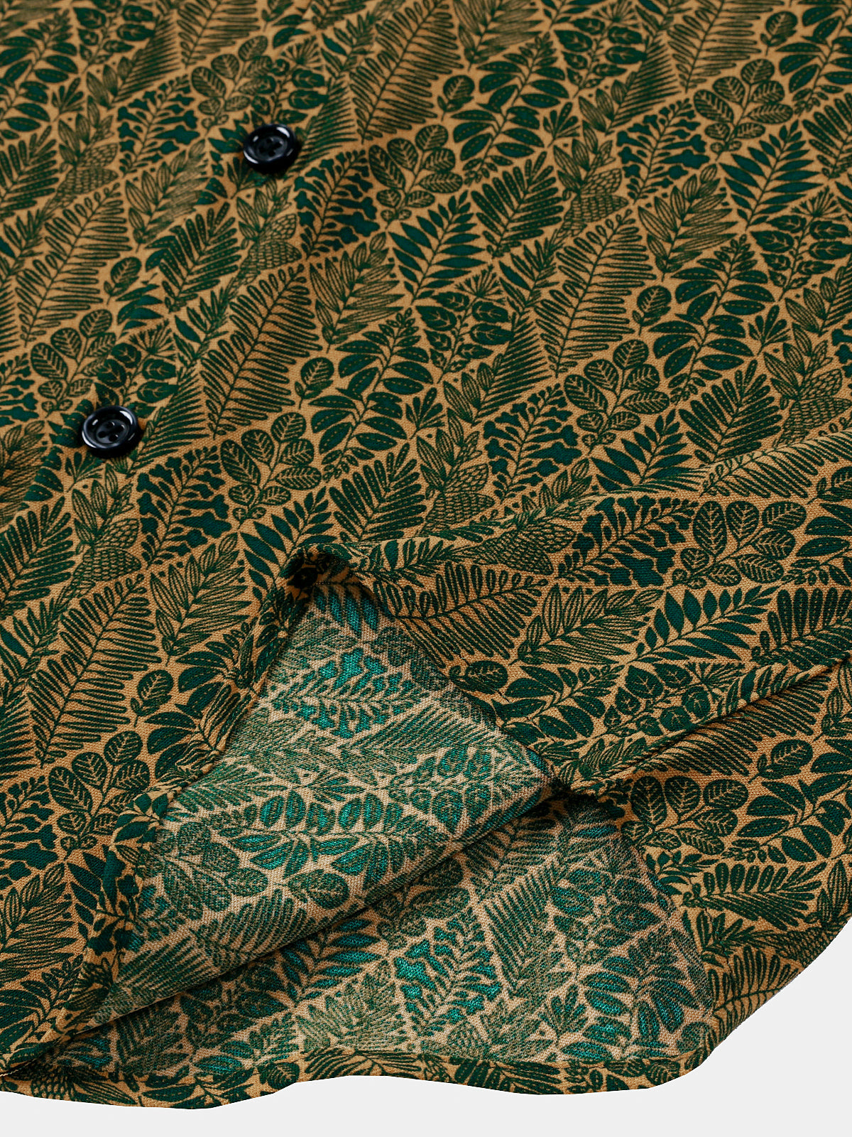 Chemise Homme d’Été Imprimé Botanique à Manches Courtes