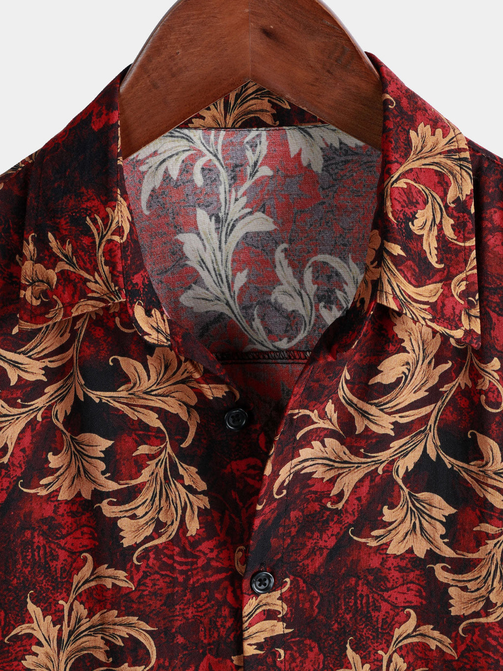 Chemise Homme Fleurie Vintage Manches Courtes Style Hawaïen Été