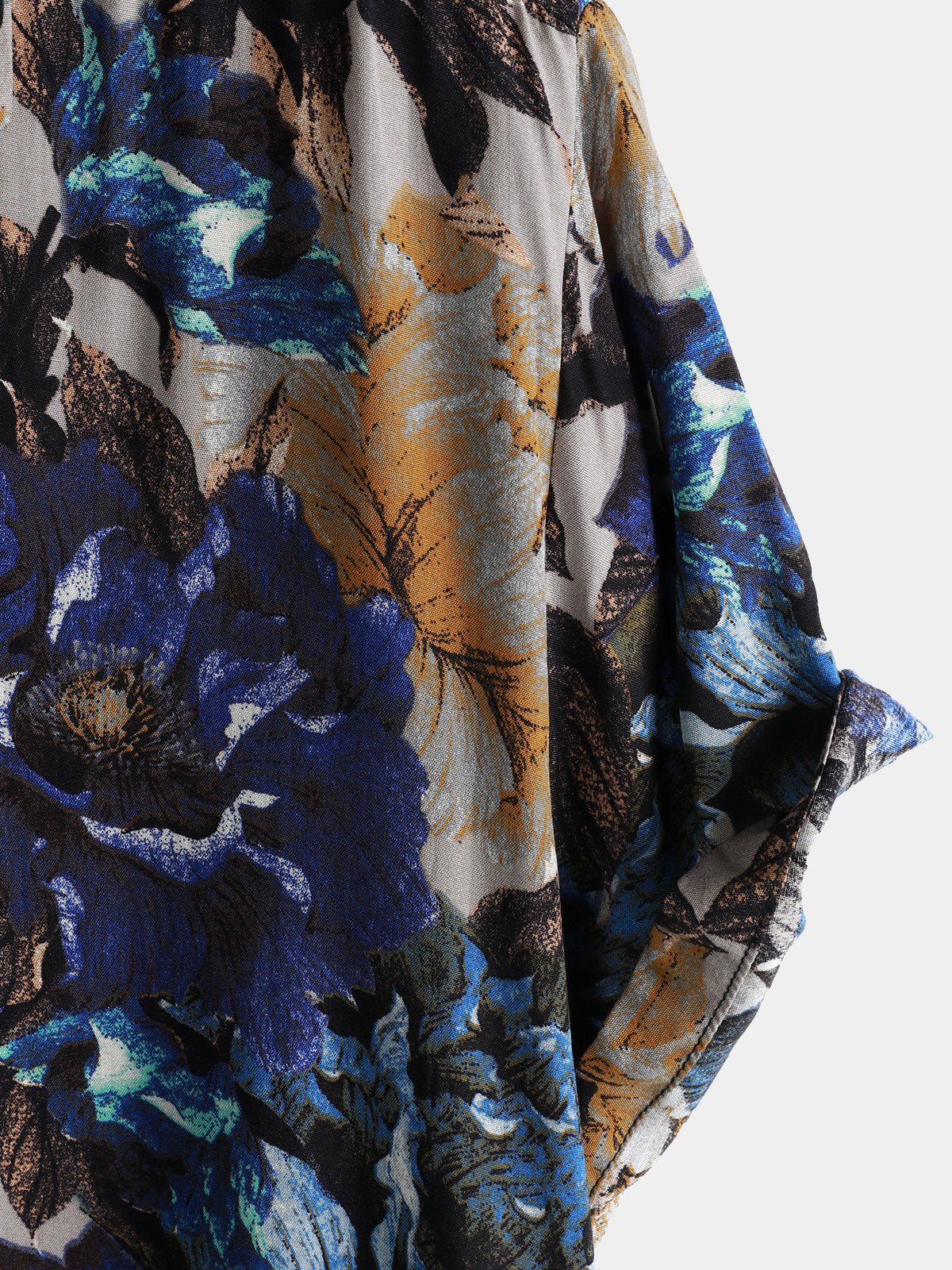 Chemise Homme Fleurie Vintage Manches Courtes Boutonnée