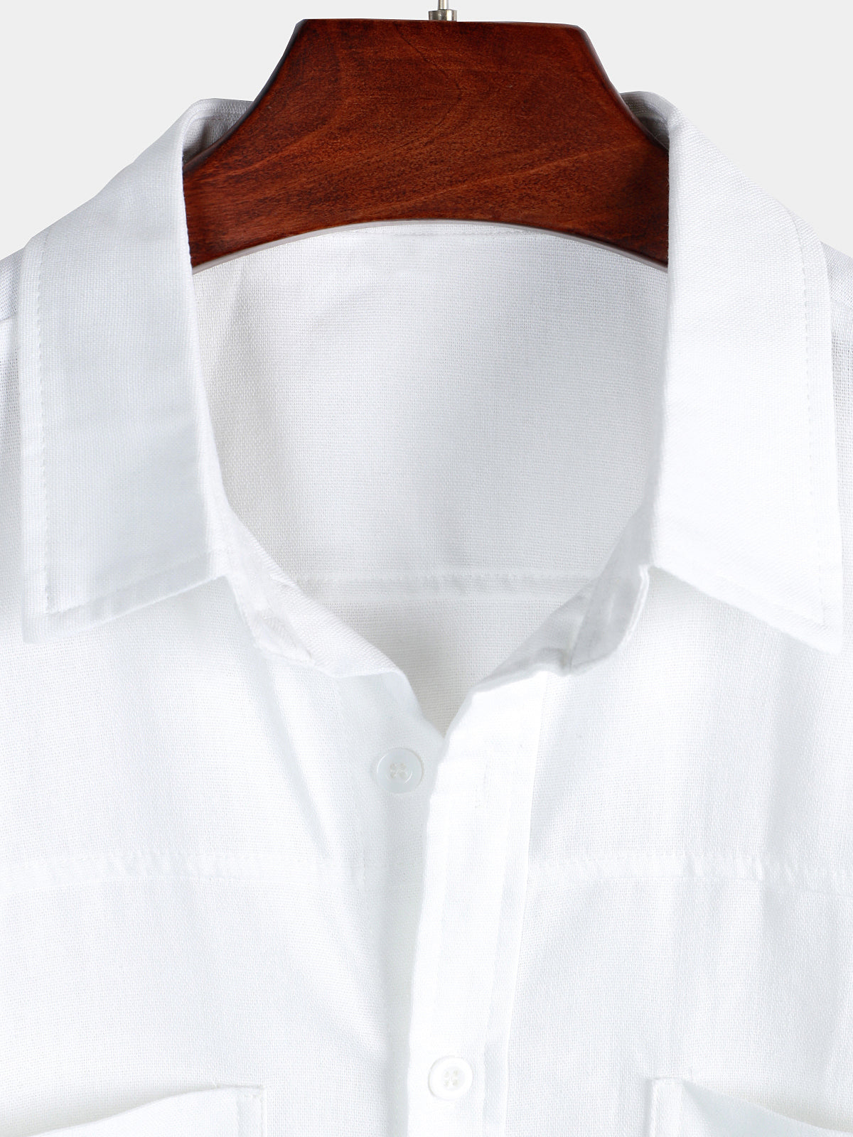 Chemise à Manches Courtes avec Poches sur la Poitrine pour Homme