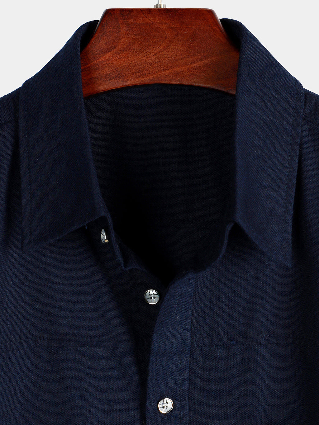 Chemise à Manches Courtes avec Poches Poitrine en Couleur Unie