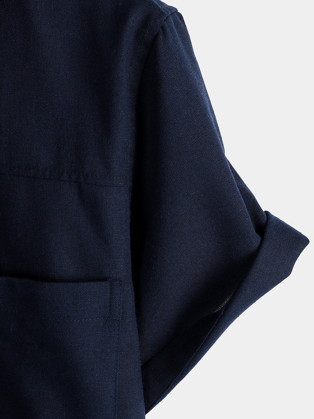 Chemise à Manches Courtes avec Poches Poitrine en Couleur Unie
