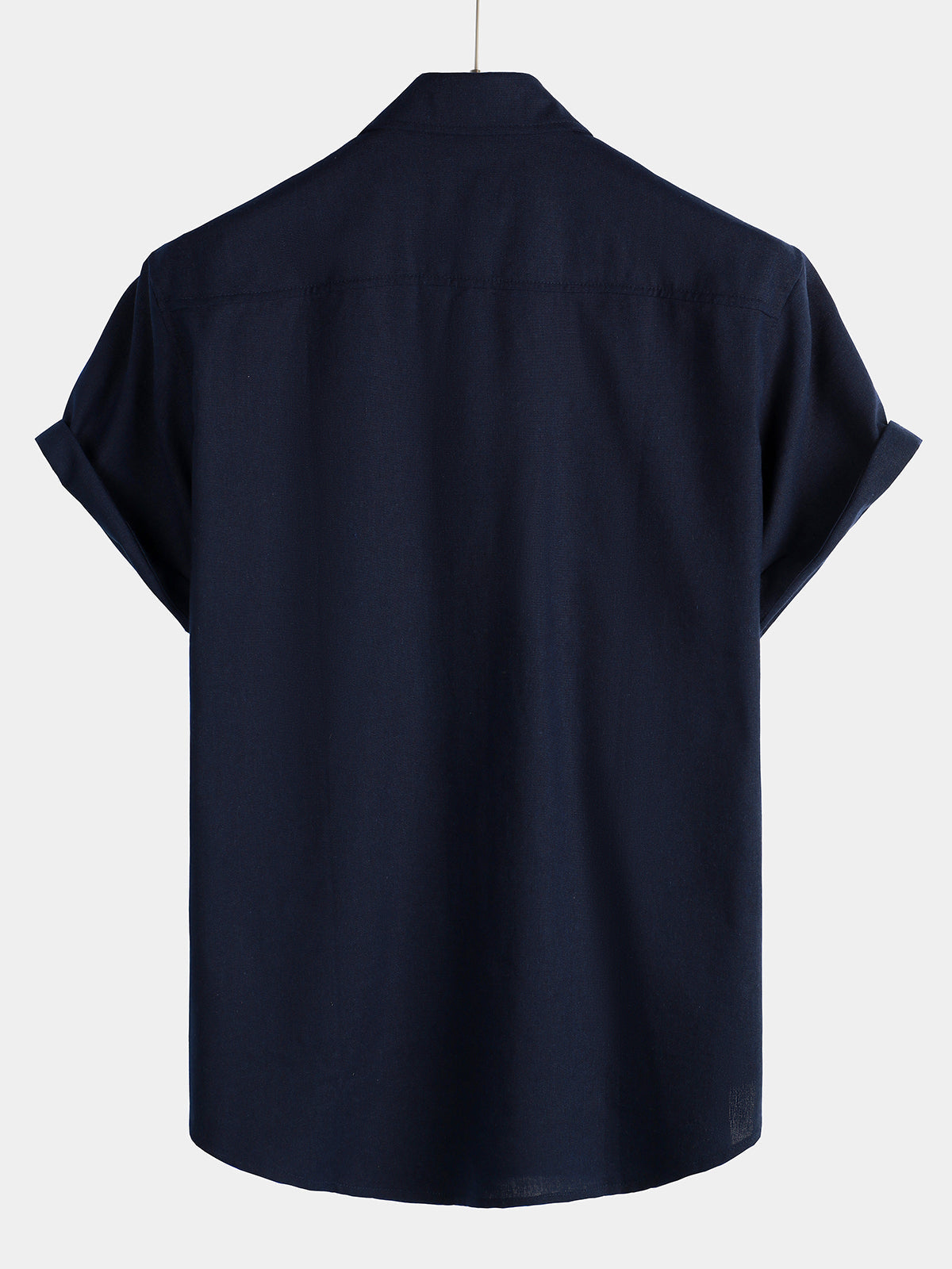 Chemise à Manches Courtes avec Poches Poitrine en Couleur Unie