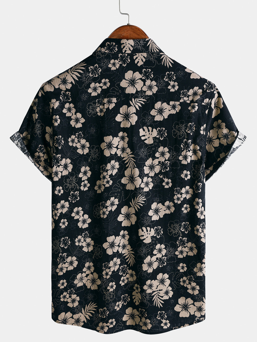 Chemise Homme à Imprimé Floral Style Resort Décontractée d’Été Manches Courtes