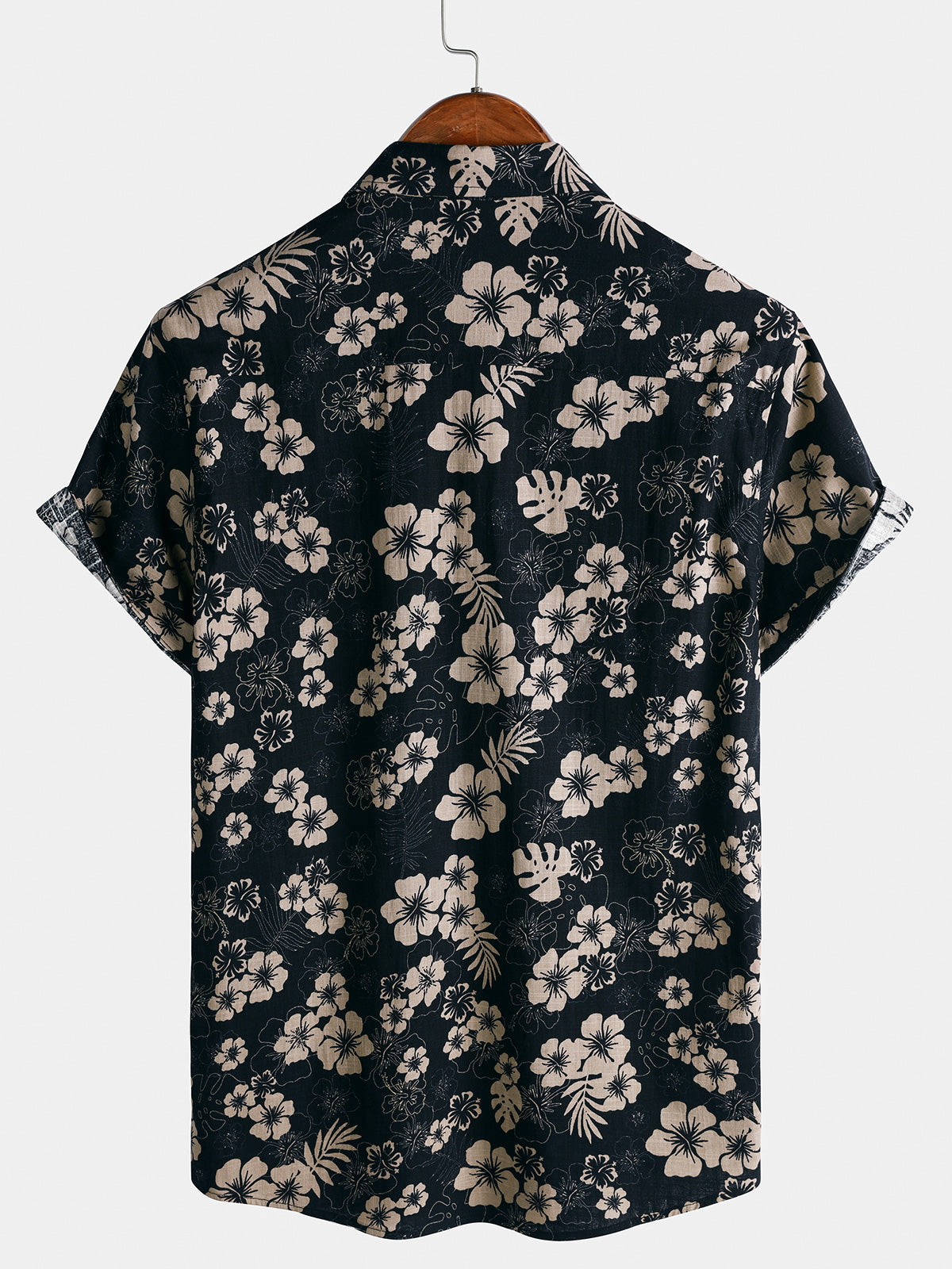 Chemise Homme à Imprimé Floral Style Resort Décontractée d’Été Manches Courtes