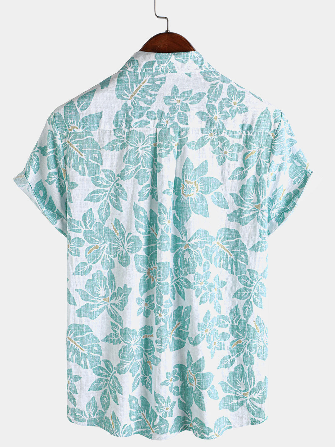Chemise hawaïenne à manches courtes pour homme, motif floral, idéale pour la plage ou l&