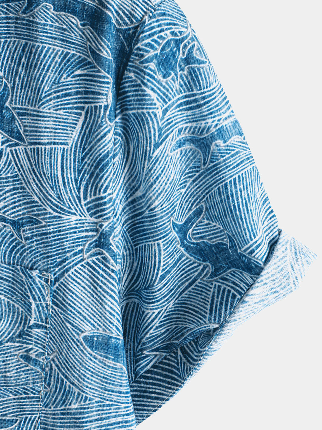 Chemise hawaïenne à manches courtes pour homme, motif requin océan, été