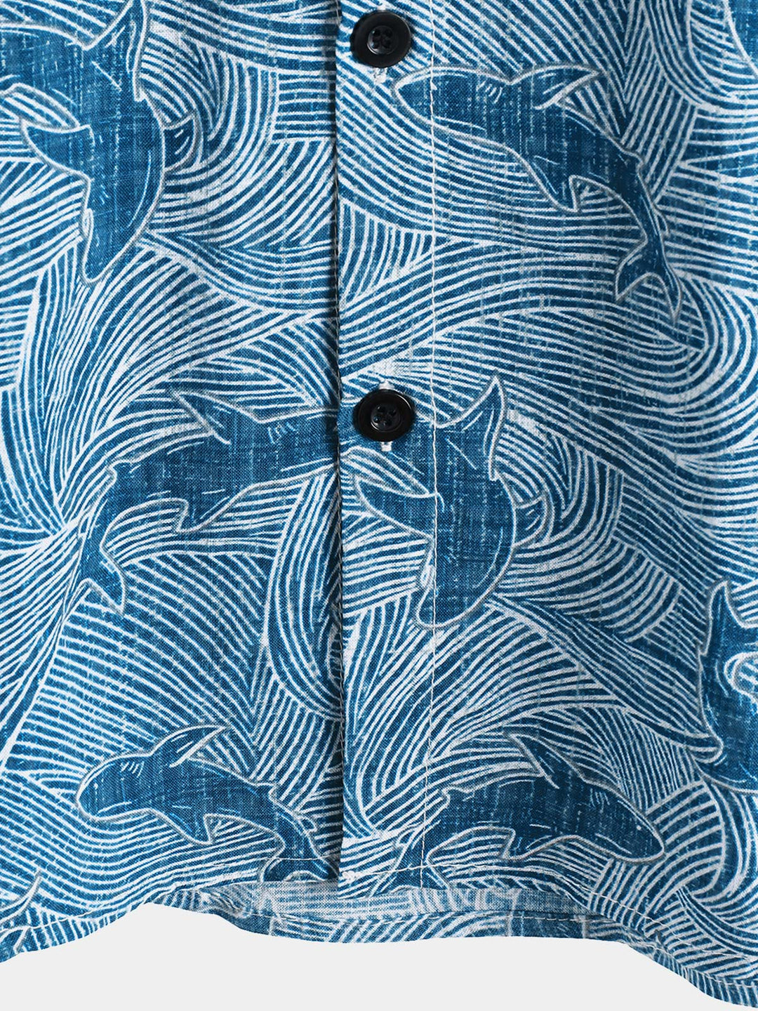 Chemise hawaïenne à manches courtes pour homme, motif requin océan, été