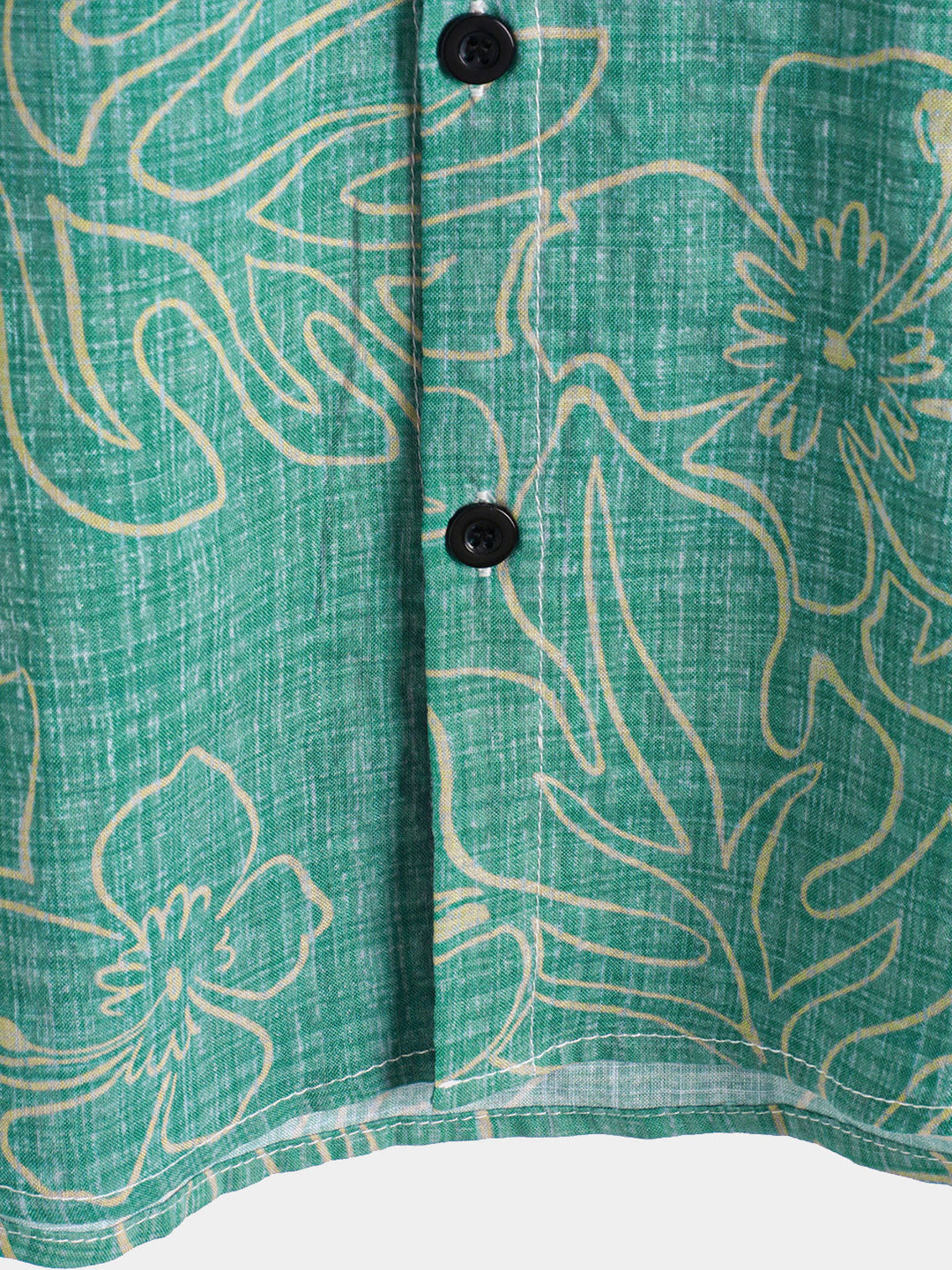 Chemise hawaïenne à manches courtes pour homme, motif plage verte, été