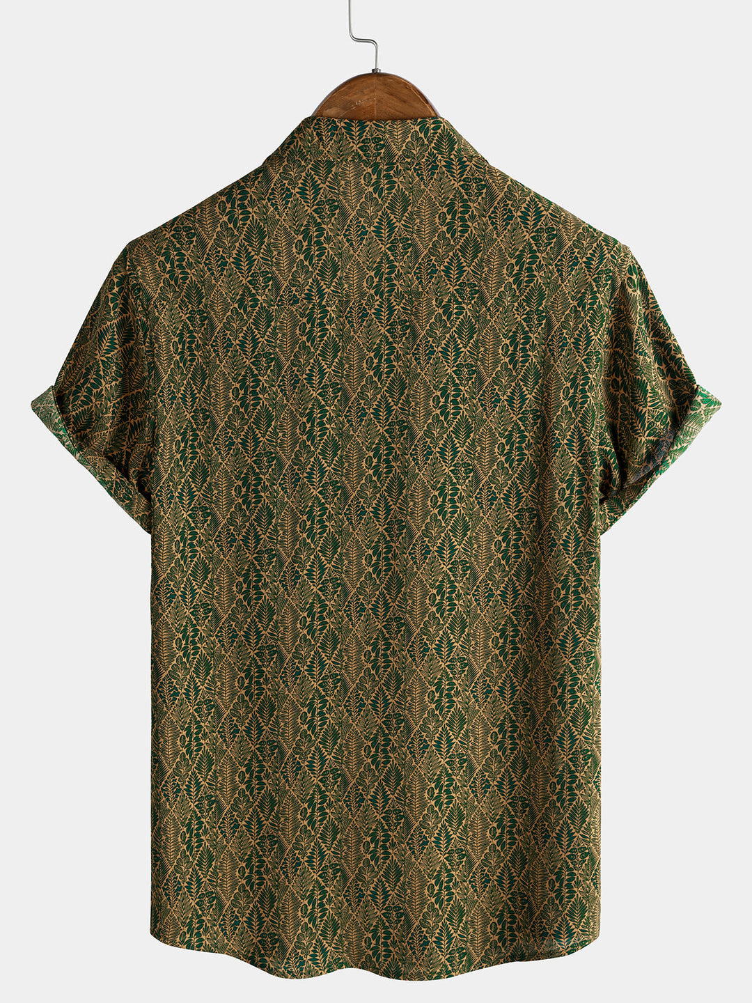 Chemise Homme d’Été Imprimé Botanique à Manches Courtes