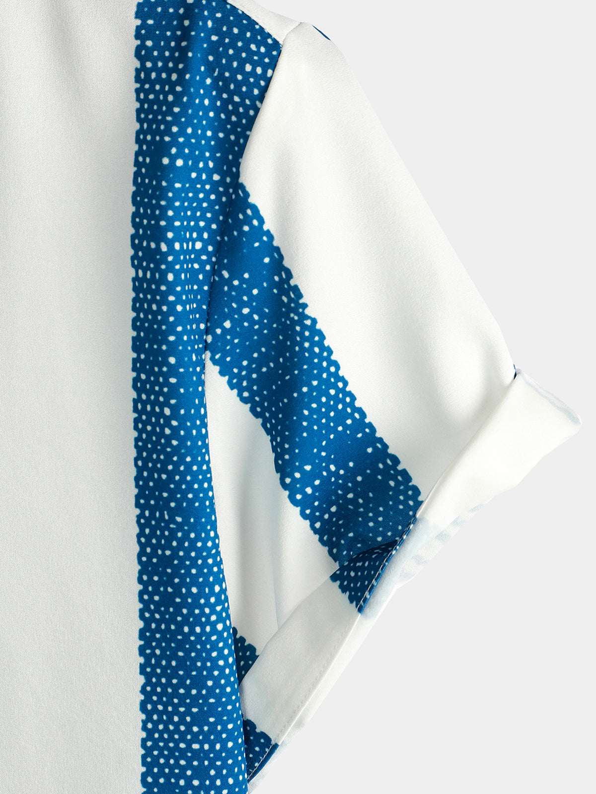 Chemise Casual à Manches Courtes à Rayures Verticales Bleu Vintage pour Homme