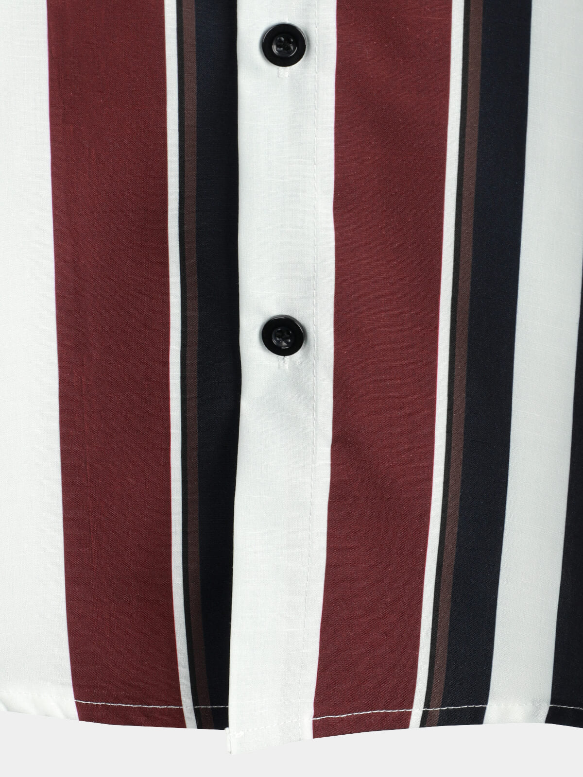 Chemise décontractée à manches courtes à rayures vintage pour hommes