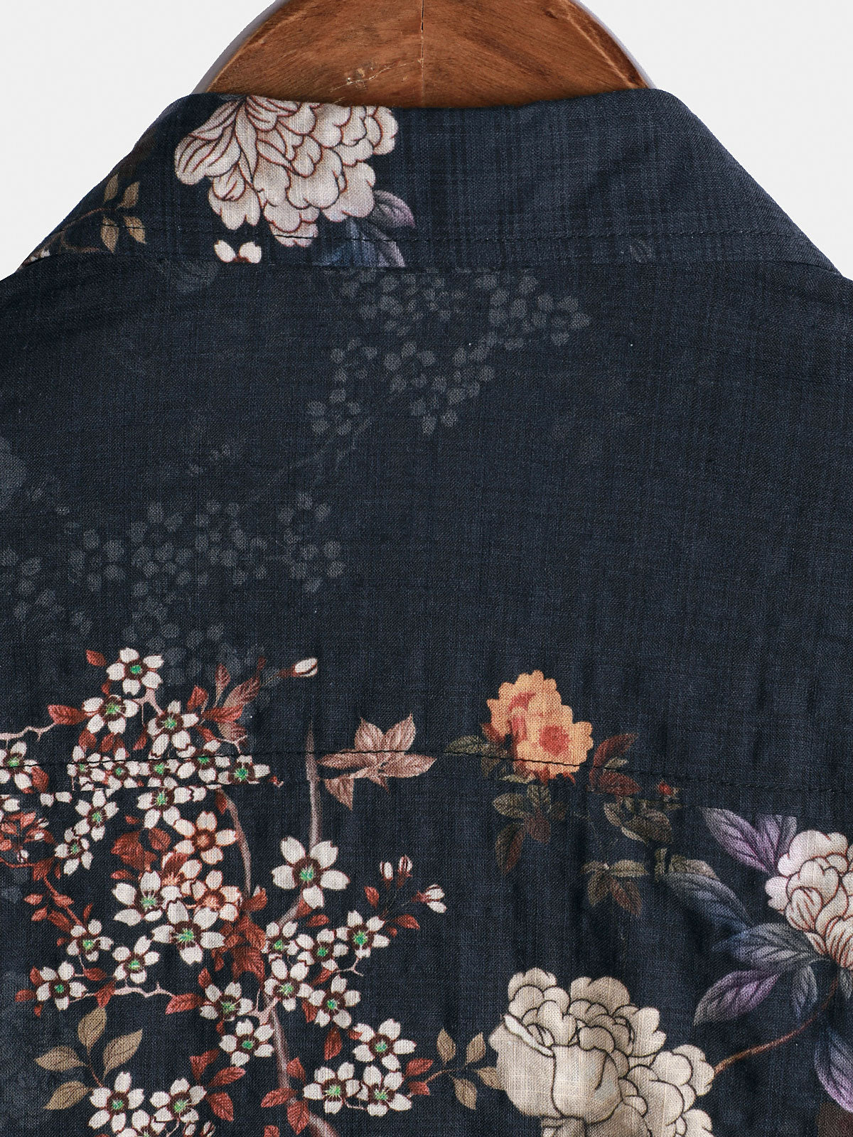 Chemise boutonnée à manches courtes pour homme, motif floral rétro, idéale pour les vacances