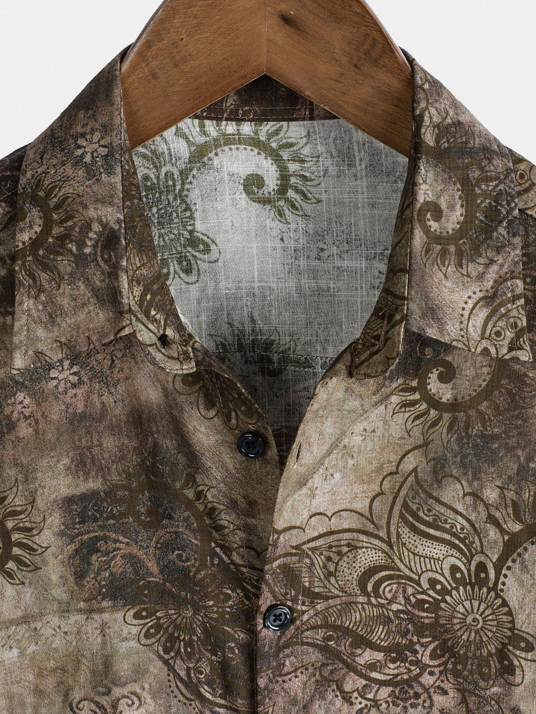 Chemise à manches courtes pour homme, imprimé rétro, style vacances
