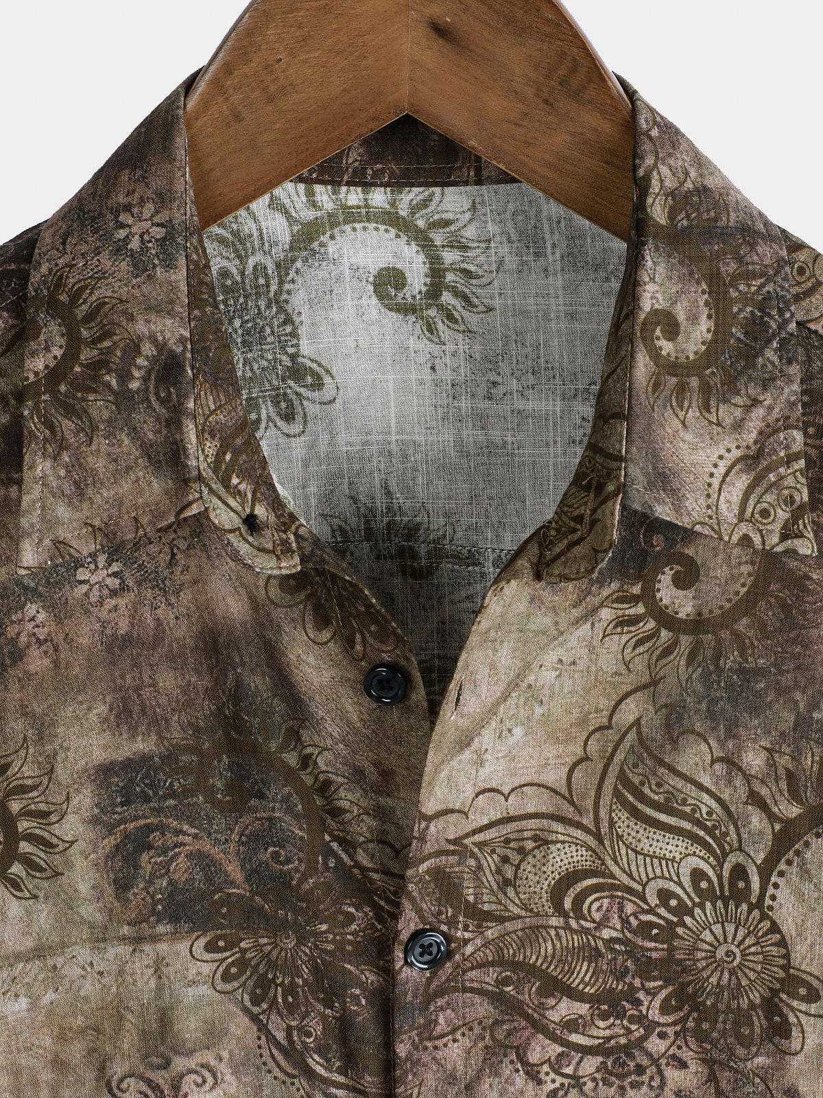 Chemise à manches courtes pour homme, imprimé rétro, style vacances