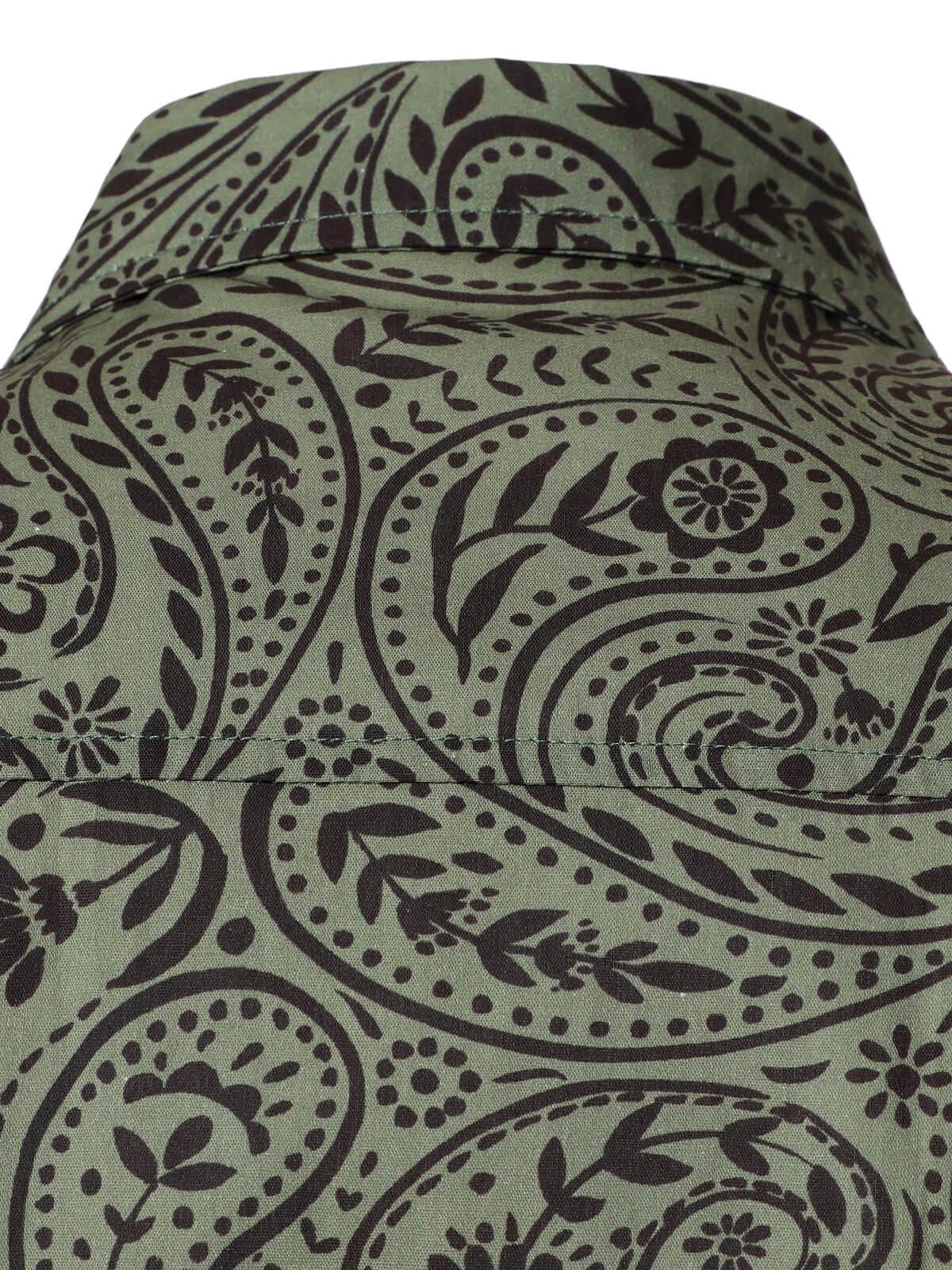 Chemise à manches longues en coton respirant à motif cachemire rétro pour homme