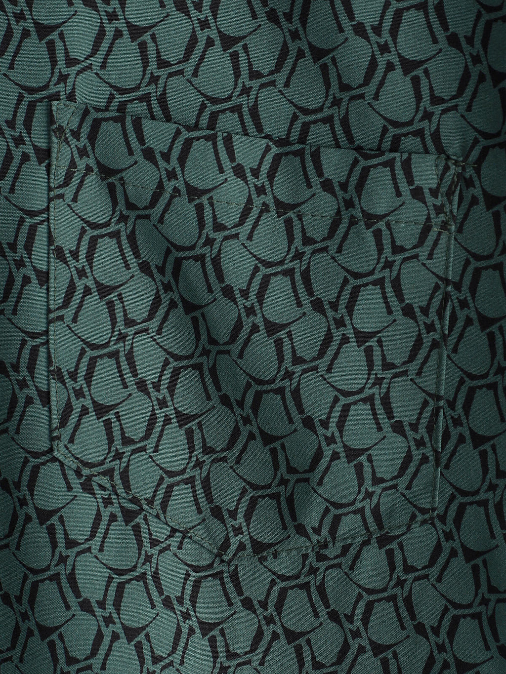 Chemise de Homme Casual de Vacances à Manches Courtes Verte avec Boutons