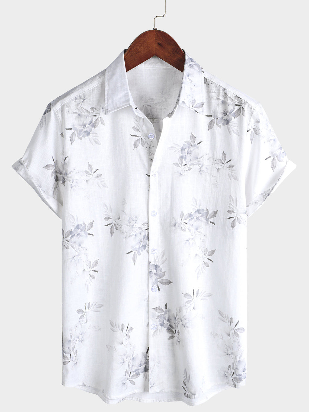 Chemise à Manches Courtes Imprimée Florale pour Homme