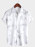 Chemise à Manches Courtes Imprimée Florale pour Homme