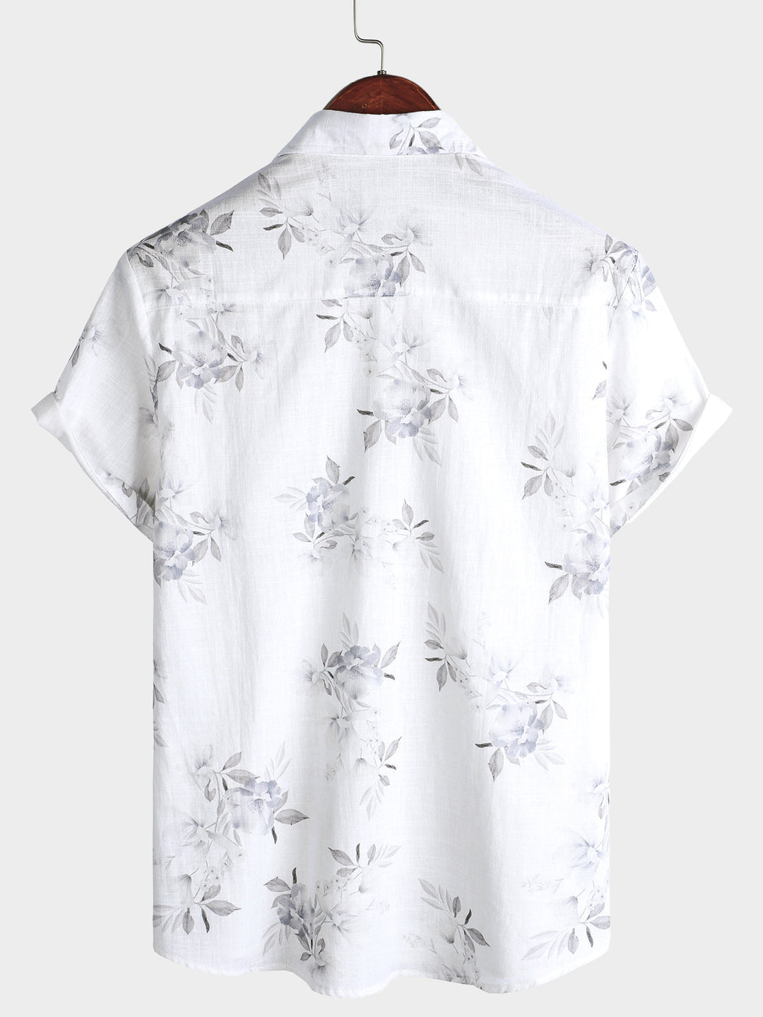 Chemise à manches courtes à imprimé floral élégant pour hommes