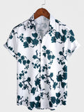 Chemise d'Été Florale à Manches Courtes pour Homme
