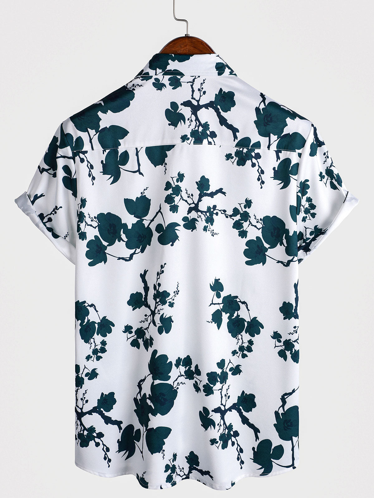 Chemise d'Été Florale à Manches Courtes pour Homme