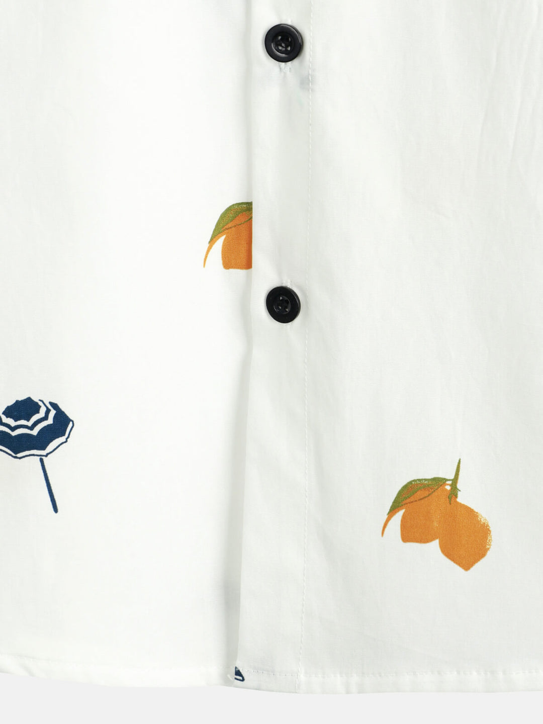 Chemise hawaïenne à manches courtes en coton blanc pour homme