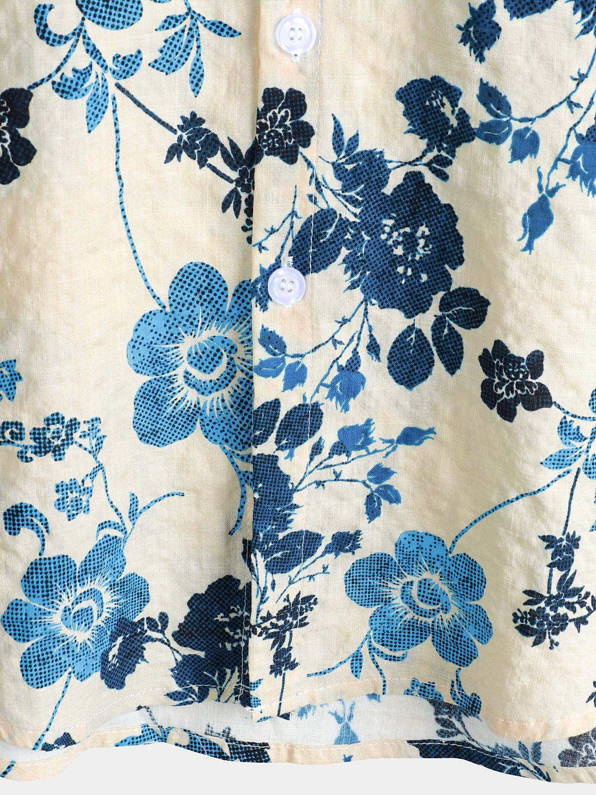 Chemise hawaïenne à manches courtes et poche pour homme, imprimé floral