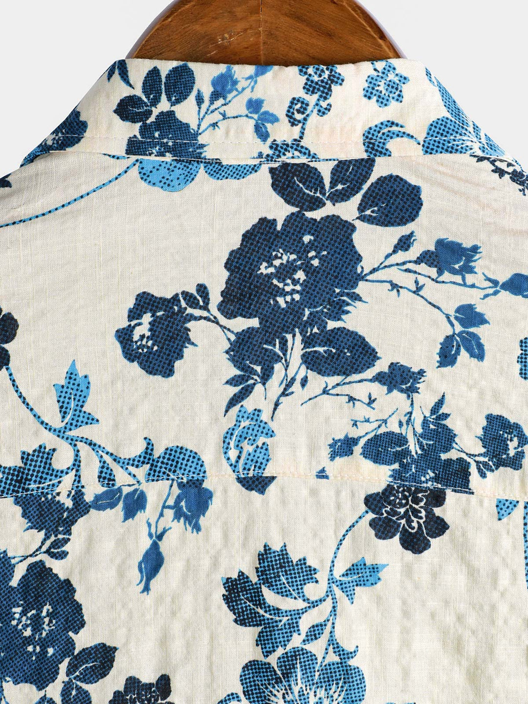 Chemise hawaïenne à manches courtes et poche pour homme, imprimé floral