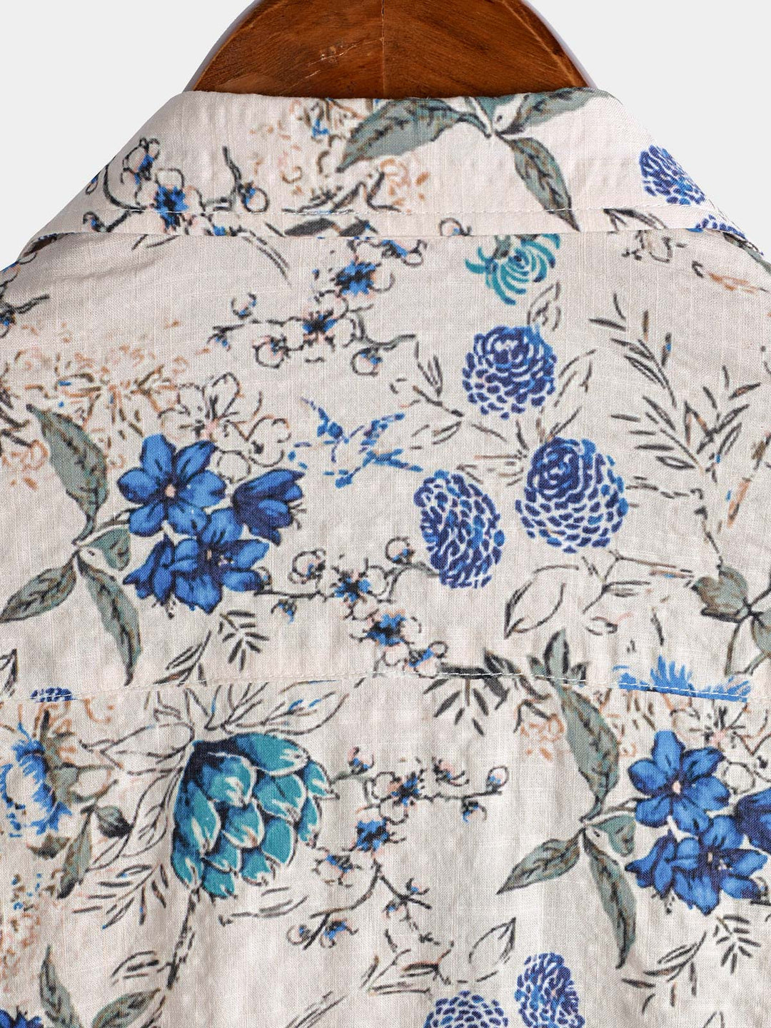 Chemise à manches courtes à imprimé floral rétro pour homme