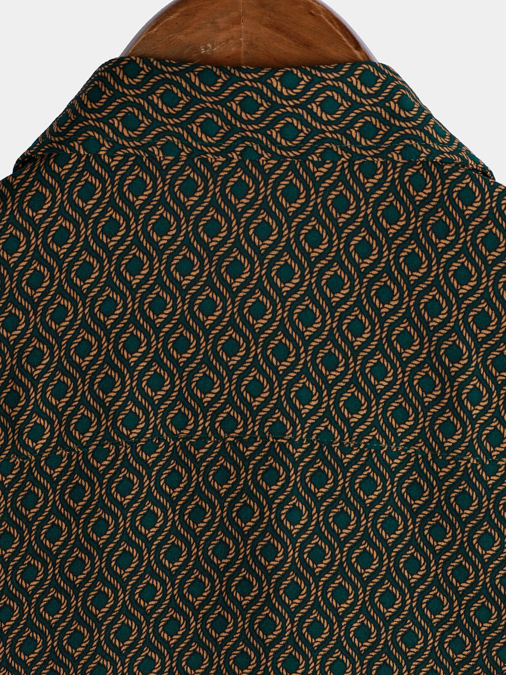 Chemise Retro à Manches Courtes avec Boutons Casual pour Homme