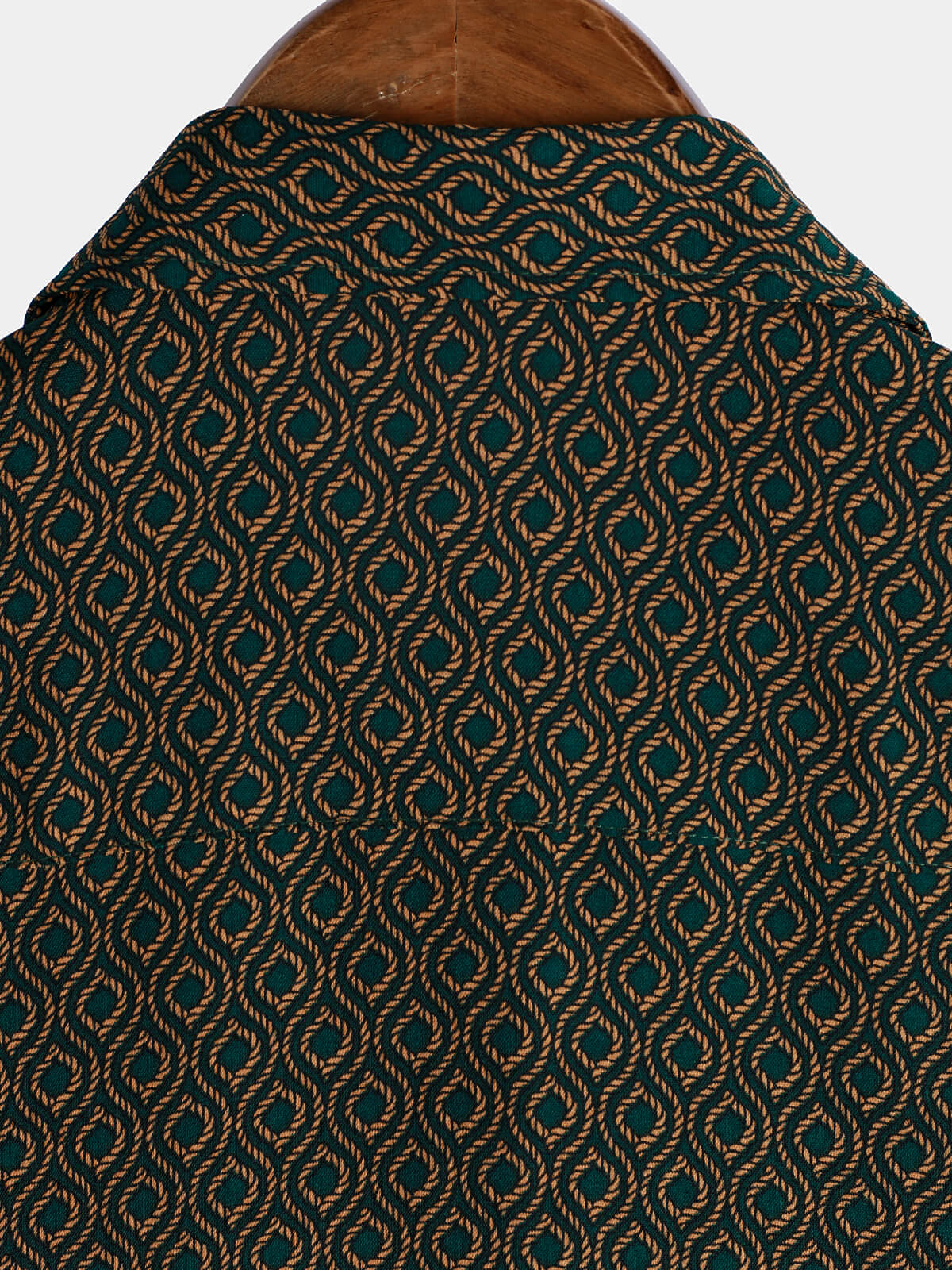Chemise Retro à Manches Courtes avec Boutons Casual pour Homme