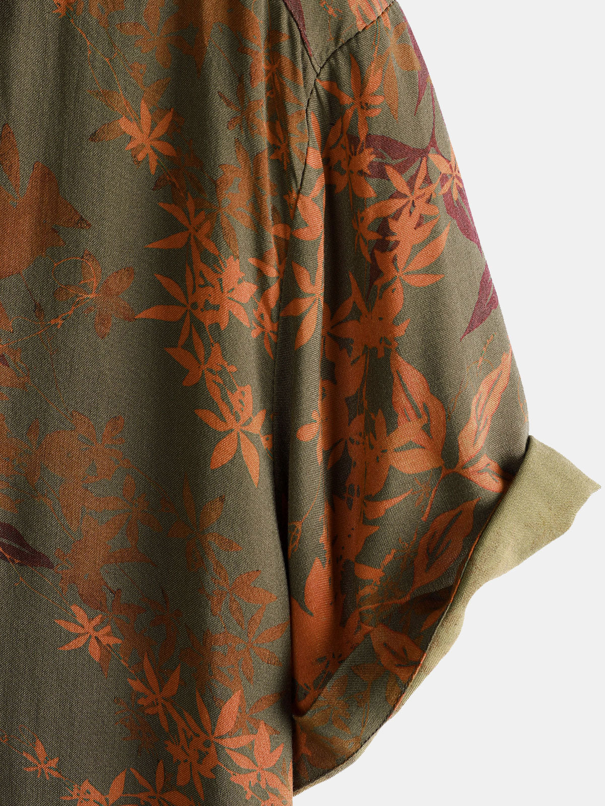 Chemise de plage boutonnée à manches courtes et motif floral vintage pour homme