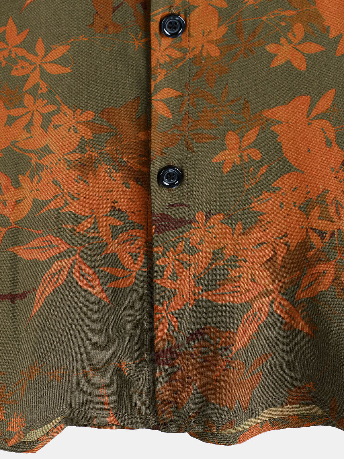 Chemise de plage boutonnée à manches courtes et motif floral vintage pour homme
