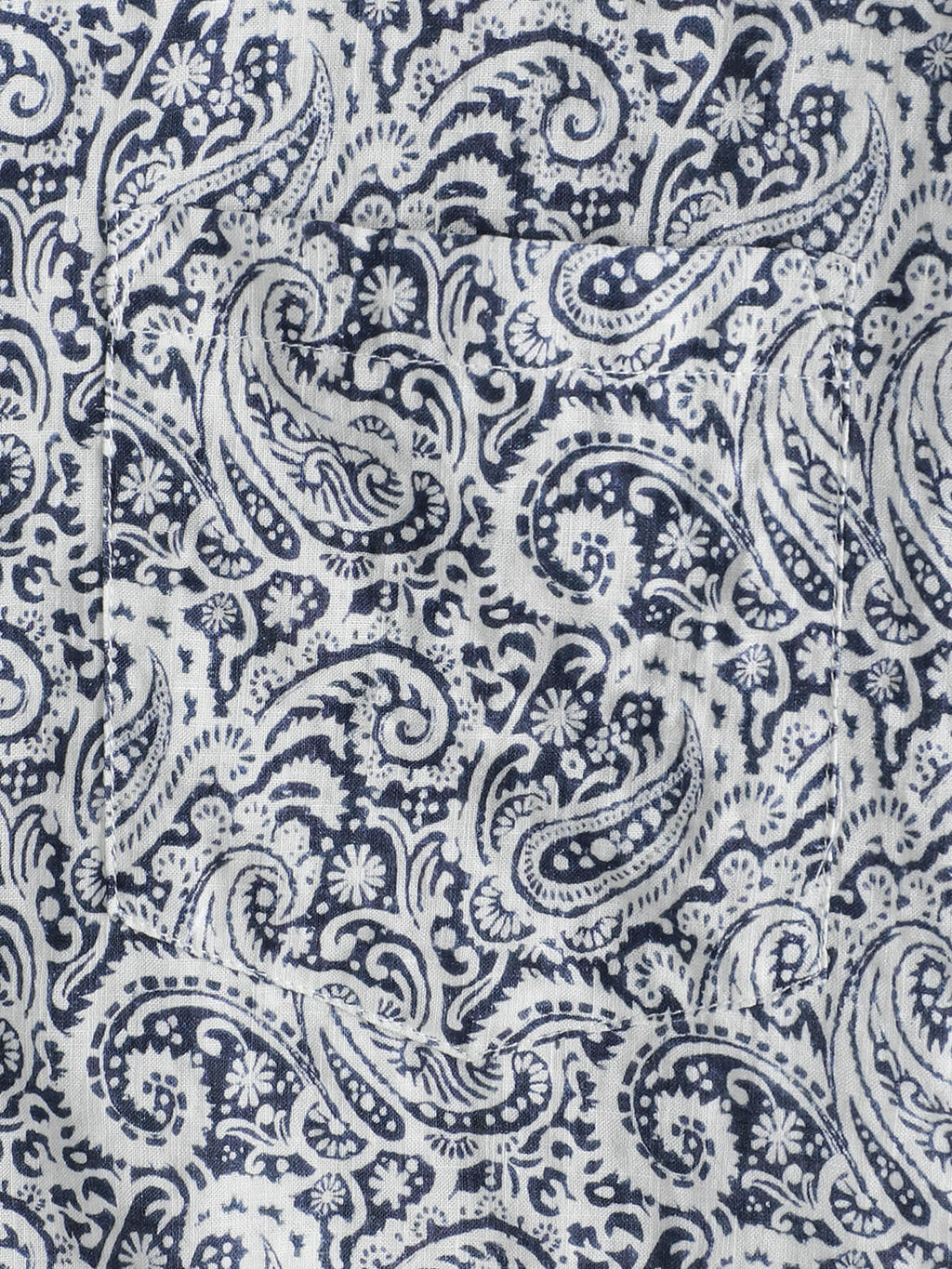 Chemise à manches courtes à poches Paisley pour homme