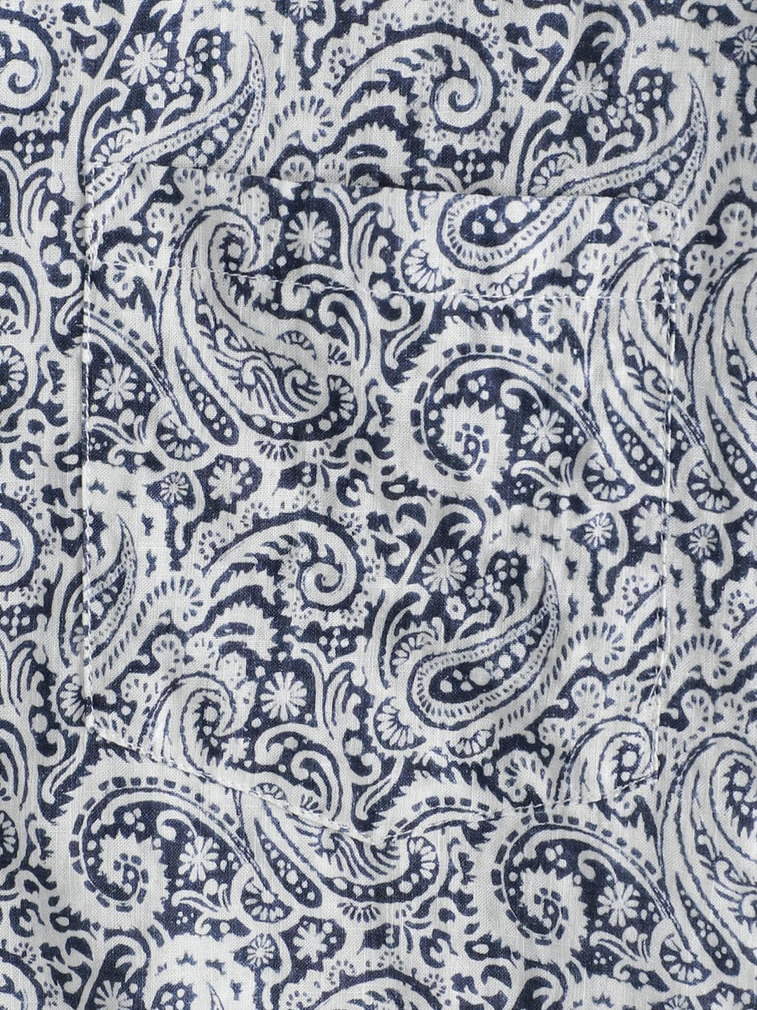 Chemise à manches courtes à poches Paisley pour homme