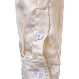 Chemise boutonnée à manches longues en jacquard floral pour homme