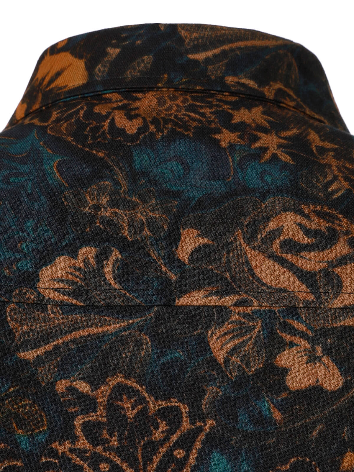 Chemise rétro à manches longues et imprimé floral pour homme