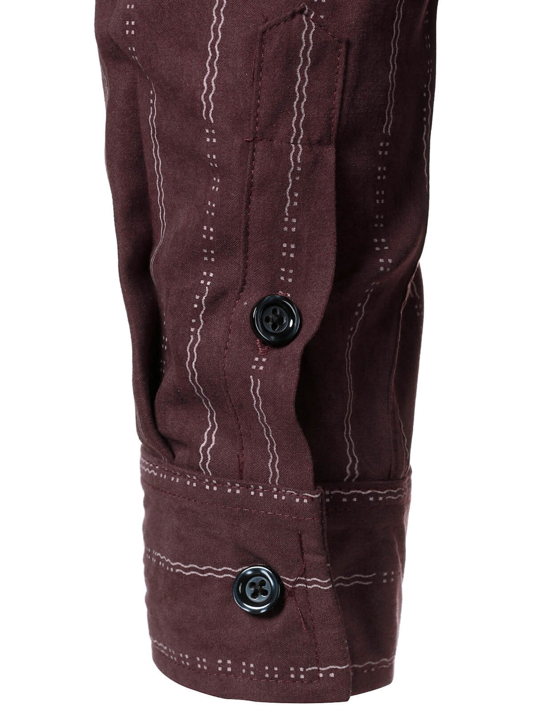 Chemise à manches longues à rayures rétro rouge pour homme